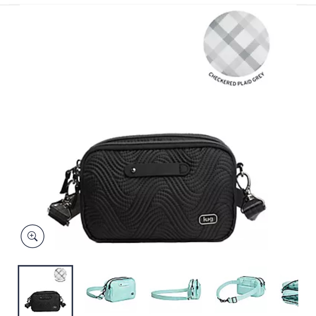 Brand New With Tags Black Lug Classic Convertible Crossbody Coupe